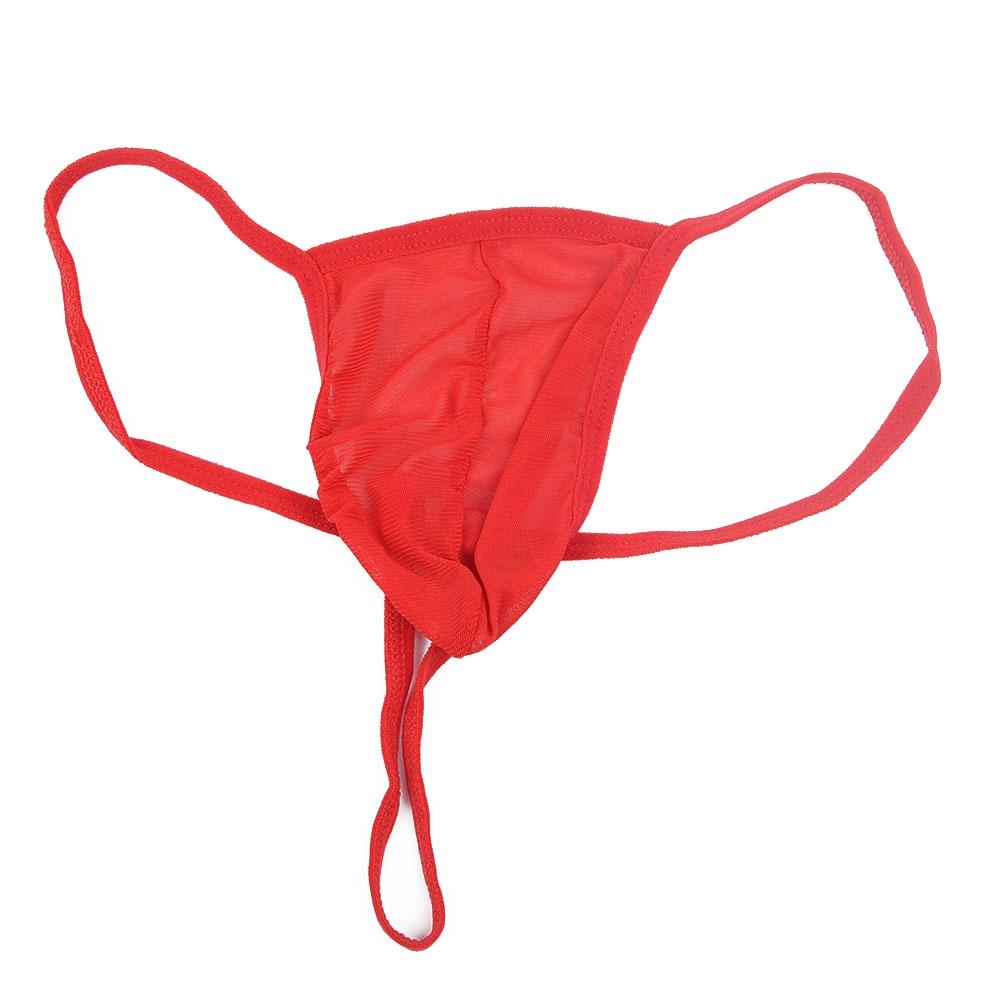 Comfortable Men G-string Underwear Sheer Briefs Underpants Thongs Bikini