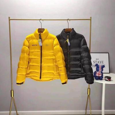Giacca Piumino Invernale da Uomo 2025 con Collo Alto Vestibilità Larga Spessa Giacca in Nylon e Cotone Monocolore Capo d'Abbigliamento Casual