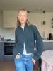 Women's Spring/Autumn Slim-Fit Zippered Stand-Up Collar Knit Cardigan with Pockets