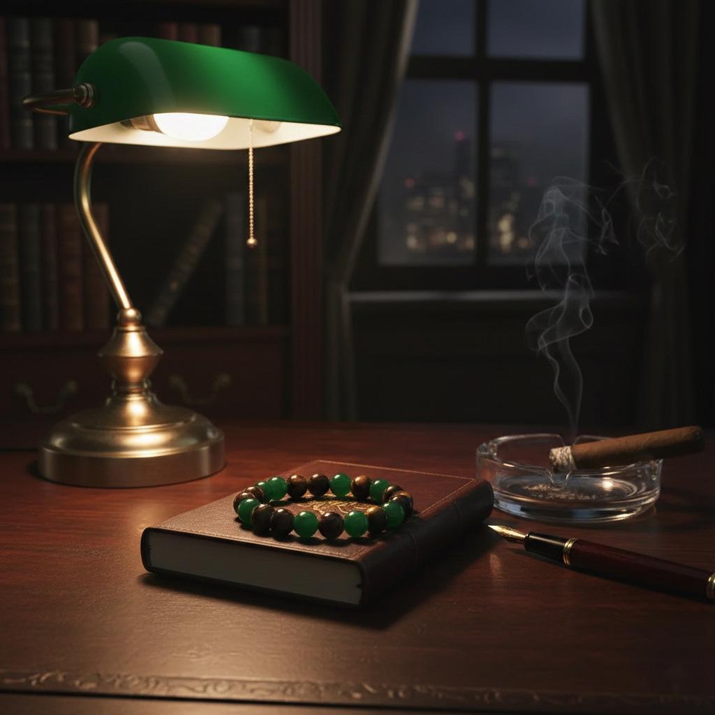 Green Aventurine & Tiger Eye Wealth Bracelet - 8mm Elastic Cord, High-End Feel