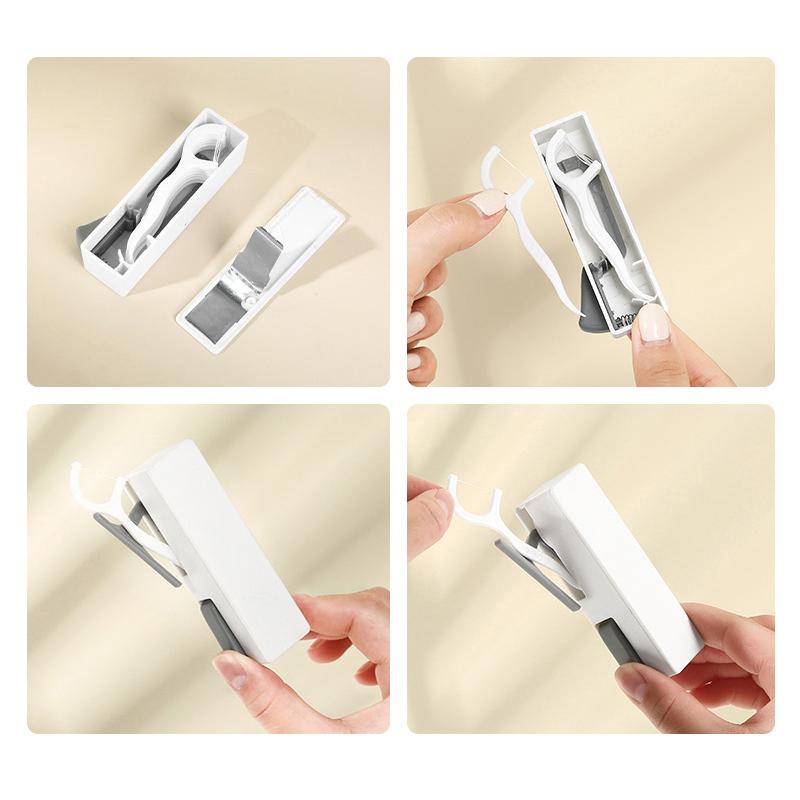 Automatic Dental Floss Storage Box Floss Dispenser Reusable Dental Floss Dispenser Floss Organizer Case Cleaning Oral Care