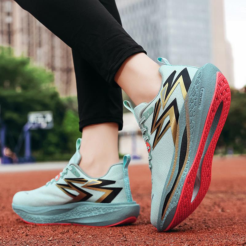 Hot Selling Summer Lace Up Professional Sports Shoes Durable Luxurious Anti Slip Running Shoes Elastic Comfortable Walking Shoes