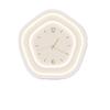 Cream-style Living Room Decorative Painting with Clock, Modern and Simple Home Ultra-quiet Wall Clock, Creative Clock Wall Lamp