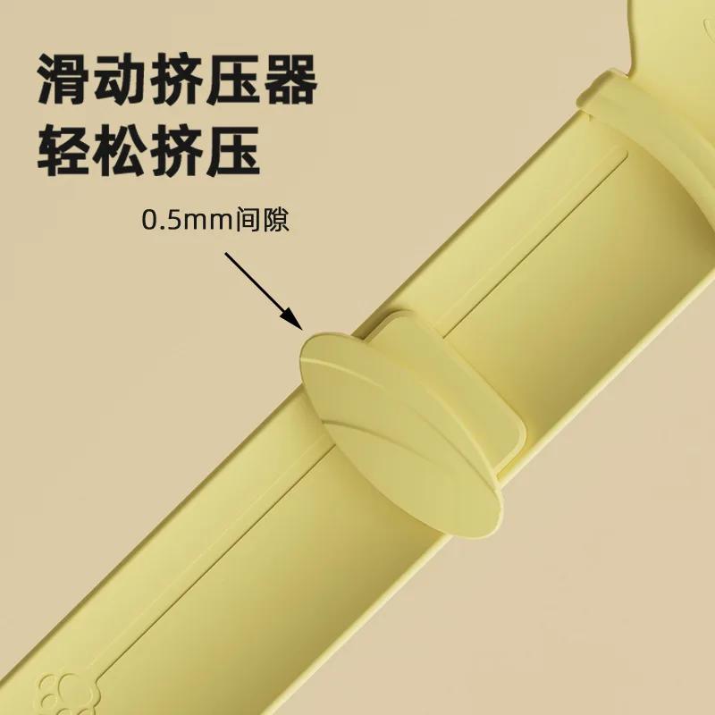 

Cat Feeding Spoon Sliding Cat Strip Squeezer Feeding Spoon for Pet Meat Foam