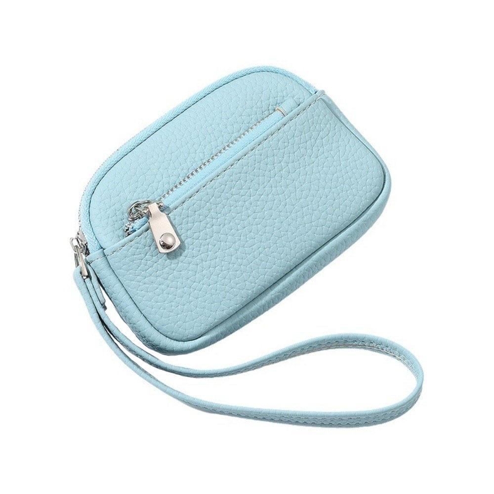With Wrist Strap Women Wrist Wallet Zipper Hand-held Key Bag Fashion Coin Bag Urban Design