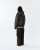 THEENDQUESTION Hooded Shearling Jumper / Brown