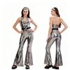 70er Jahre Disco Kostüm für Damen - Retro Europäischer & Amerikanischer Stil Halloween Bühnenoutfit