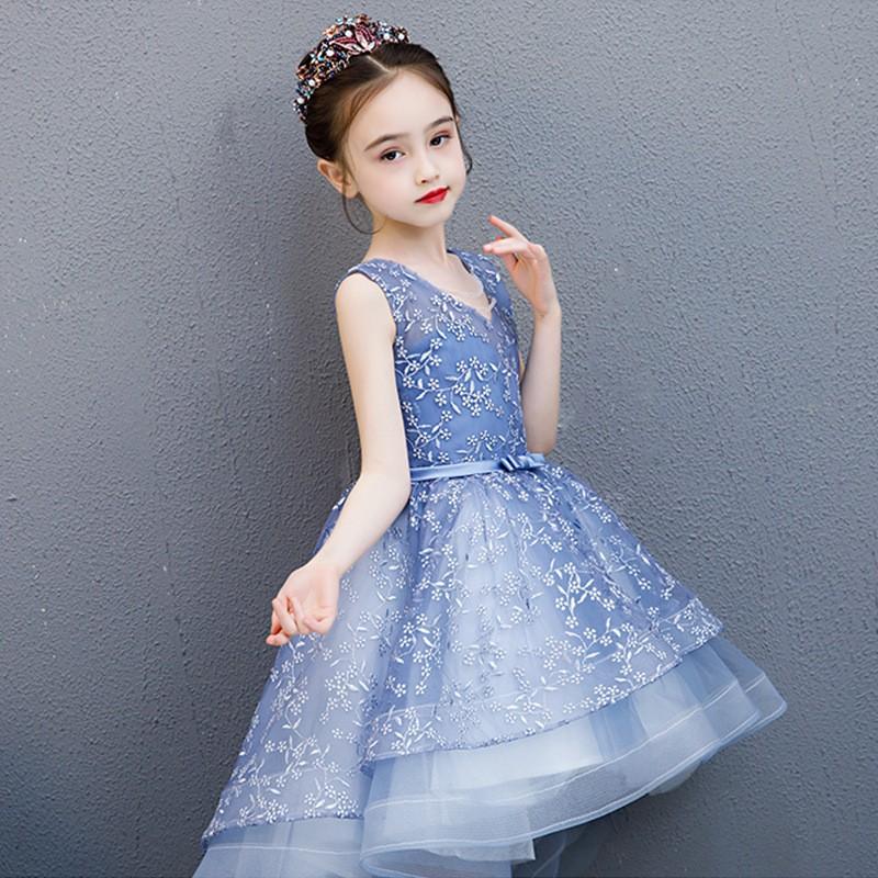 Summer New Foreign Trade Children's Formal Dress Birthday Host Show Piano Performance Dress Princess Pettiskirt