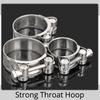 Zinc-plated Iron Hose Clamps Adjustable Rust Resistant For Plumbing Automotive Repair