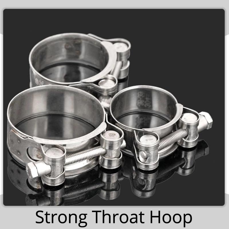 Zinc-plated Iron Hose Clamps Adjustable Rust Resistant For Plumbing Automotive Repair