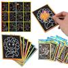 10Sheets/Set Rainbow Magic Scratch Drawing Paper Multicolored Painting Teaching Tools School Artclass Aids Graffiti Supplies ZYF