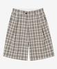 Sekeonmonollogeu Check Bermuda Pants [Beige]_Sept042Beige
