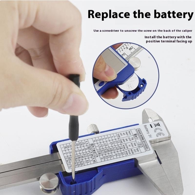 Upgrades Solar PoweredSteel Digital Calipers 150mm with Double Power Supply & Storage Case for for Mechanical Engineering