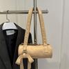 Trendy Cool Bowknot Tubular Cylindrical Pu Shoulder Bags Girly Handbag Armpit Bag Women  Design Sense Commuter Bags Gifts