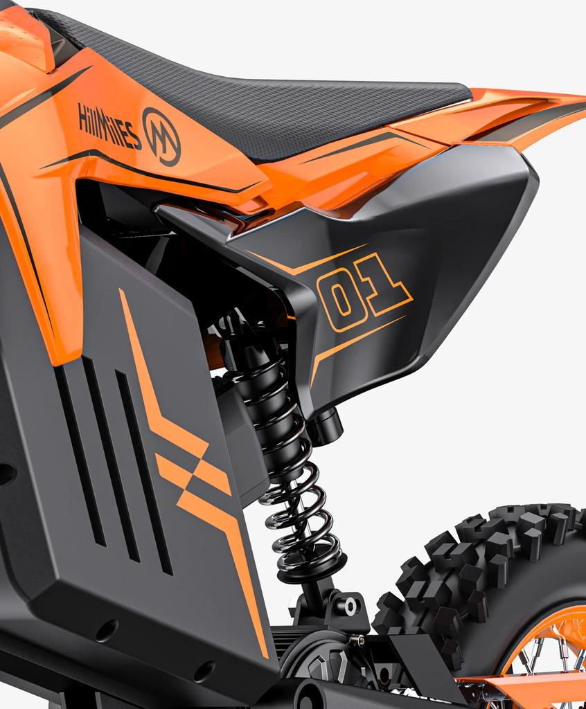 HillMiles MilePop 1 Motocicletă Electrică Motor 2000W Baterie 48V 25Ah Roți de 14 Inch Ideală pentru Adolescenți Distracție în Aer Liber