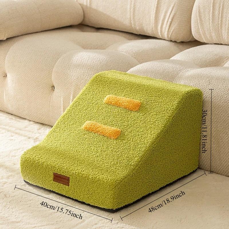 2/3  Steps Puppy Stairs Non-Slip Ladder Dogs Pets Secure Stairs Ramp for Dogs Protect Older Dogs  with Joint Pain Sofa Bed Ladde