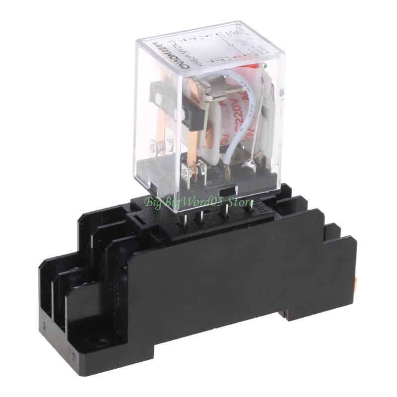 24TE 8 Pin PYF08A 220/240 V AC Bobina Power Relay DPDT MY2NJ With Base