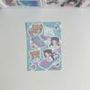 1/8 Sheets Cute Cartoon Cool Girl Character Stickers For Hand Account Diary Notebook Scrapbook Diy Decor