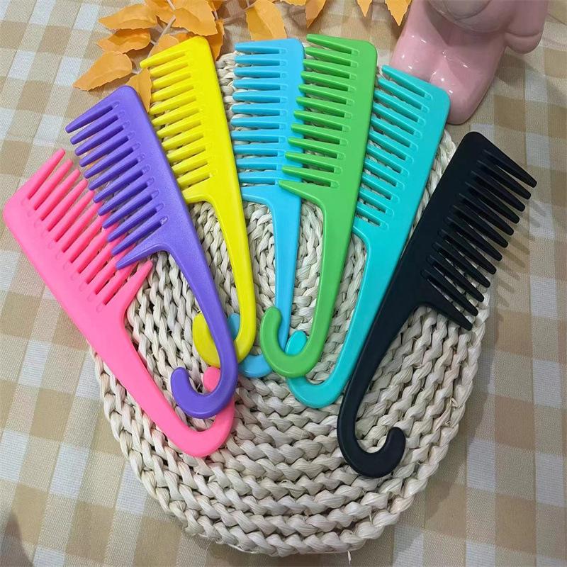 Large Curved Wide-Tooth Comb for Curly and Long Hair, Anti-Static, Net Red Style