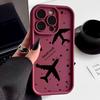Husă de Silicon de Lux Antishock cu Model Avion Pentru iPhone 16 15 14 Pro Max 11 12 13 Pro 16E XR 15 16 Plus Husă Moale TPU pentru Telefon