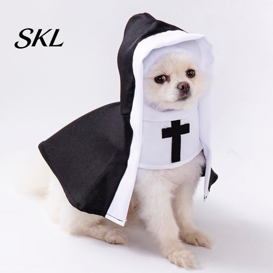 Comfortable Pet Costume Cat Nun Costume, Cute Outfit, Cosplay Clothes, Skin-friendly Clothing Fun Party Outfit for Small Medium Dogs Cats