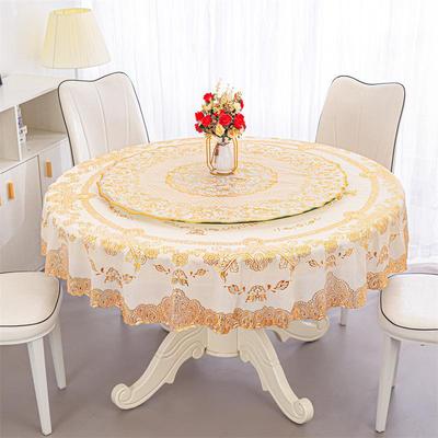 European Style Waterproof & Scald-Proof Tablecloth for Round Dining Tables