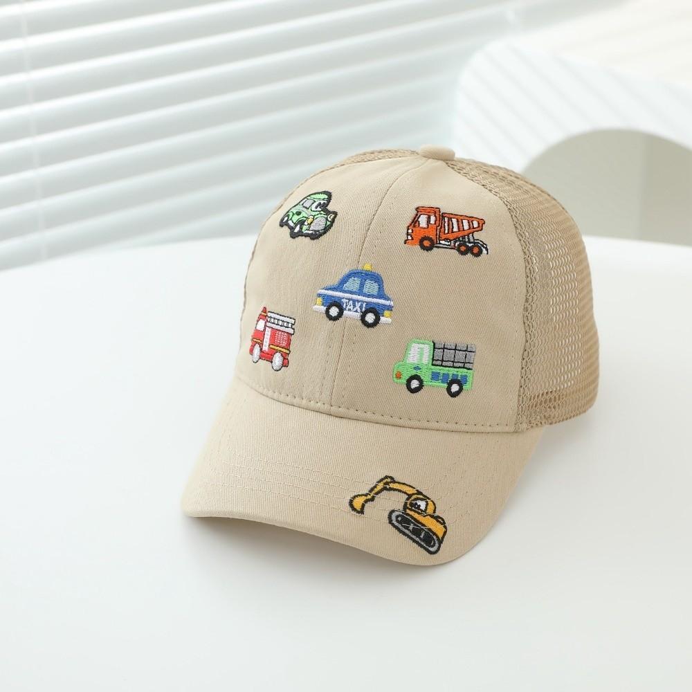 Casual Baby Sun Hats Cartoon Vehicles Toddler Peaked Caps Fashion Duck Tongue Hat Spring Summer