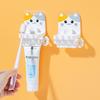 Cartoon Adhesive Wall-Mounted Toothbrush Holder & Drain Rack