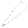 CHANEL G26C Rhinestone CC Logos Pearl Bambi Necklace Light goldUsed