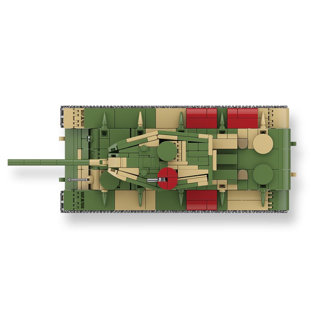 876pcs WW2 Army Military Soldiers SWAT KV-220 Heavy Tank Assemble Building Blocks Bricks Children's Toys