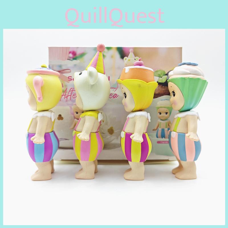 Sonny Angel Figurine Afternoon Tea Series Abs Resin Collectible Model For Gift And Decor