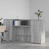 Reception Desk Grey Sonoma 200 X 50 X 103.5 Cm Particleboard
