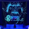 Fluorescent Tapestry UV Night Light Game Controller Mandala Tree of Life Home Room Hanging Cloth T