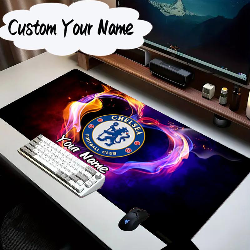 Custom Name Mouse pad Chelsea Football Club Crest Mouse pad, Gaming Mouse Pad, keyboard pad, Desk Decor for computer notebook Fan Birthday Gift