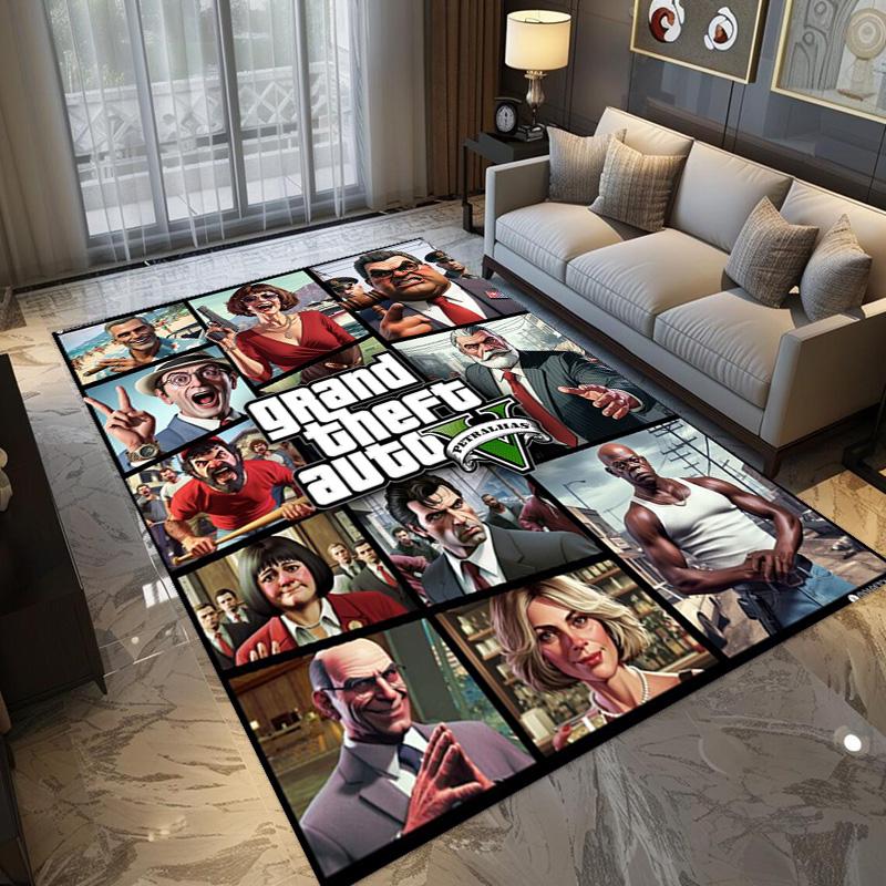 Vibes Vice City carpet printing Home Decor Art Protective pad Bathroom mat
