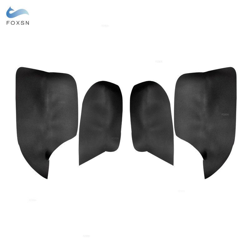 4PCS Auto Styling Innen Mikrofaser Leder Tür Panel Armlehne Abdeckung Aufkleber Trim Für Mitsubishi ASX 2013 2014 2015