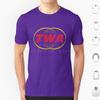 Twa Trans World T Shirt Big Size 100 Cotton Twa Flight Jetliner Pilot Retro Vintage 70s 80s 60 Mid Century Cool Old School