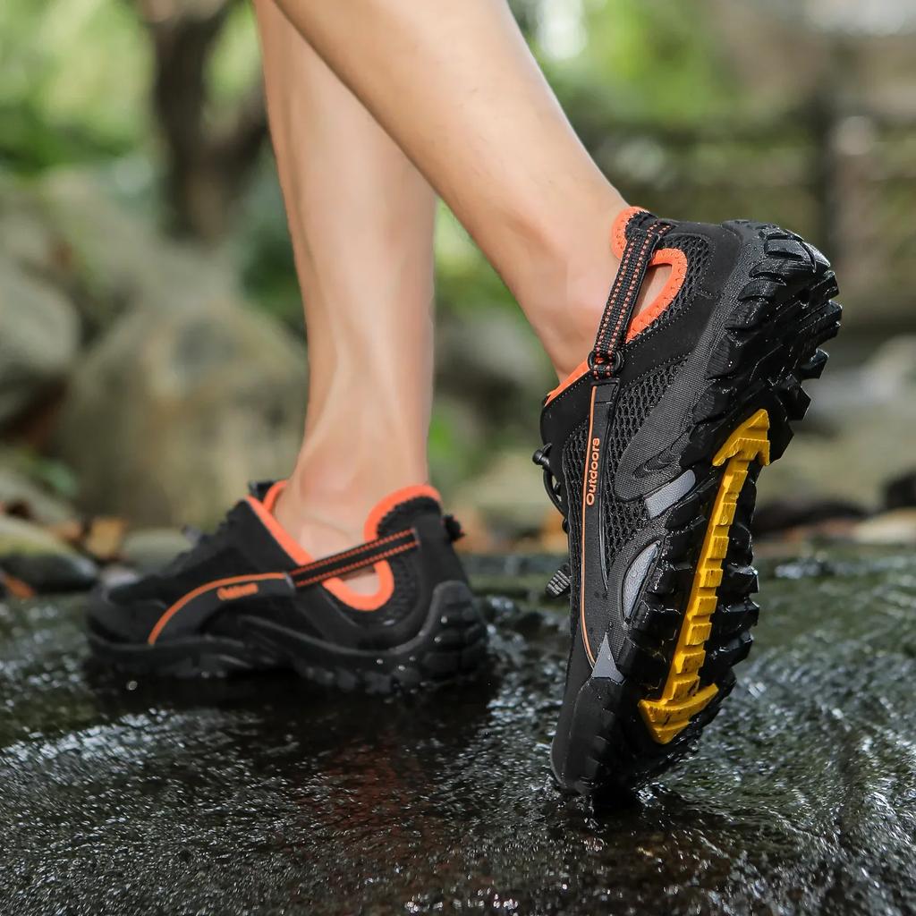 Fashion Spring and Autumn Paragraph Men Water Shoes Outdoor Hiking Shoes Men's Quick-drying Water Sports Shoes Non-slip Wear Resistance
