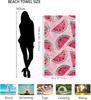 Beach Towel Large Sand Free Towels for Travel,Quick Dry Absorbent Swimming Beach Towels Pool Yoga Gym Camping Pink Watermelon