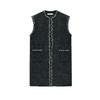 Autumn and Winter New Women Clothes French Style Retro Sequin Decoration Knitted Sleeveless Round Neck Vest Vest 8146107