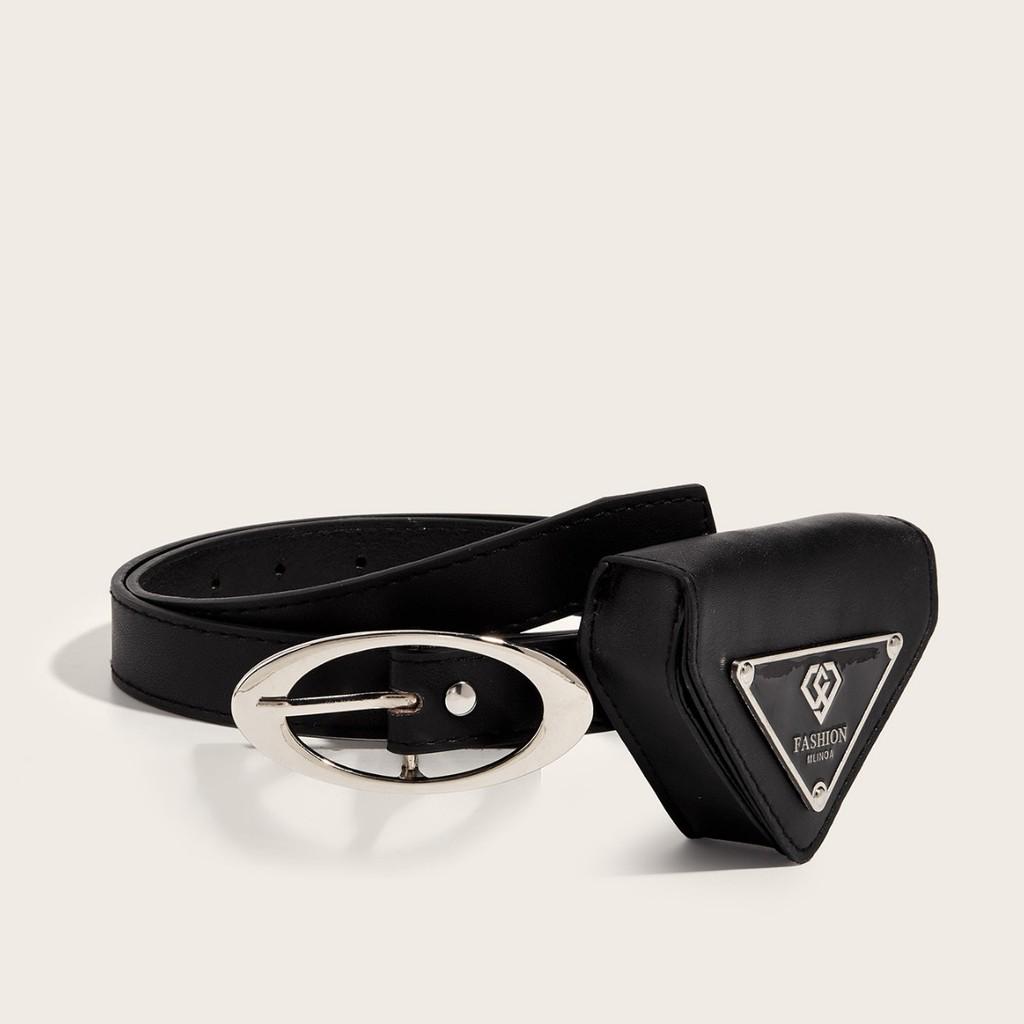 Trendy Faux Leather Belt With Alloy Buckle For Summer Fashion And Everyday Wear