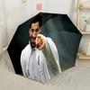 Salah's Celebration Gesture Portable Automatic Umbrella Compact 8-Rib Lightweight Sturdy Construction Travel Essential Compact Folding Umbrella