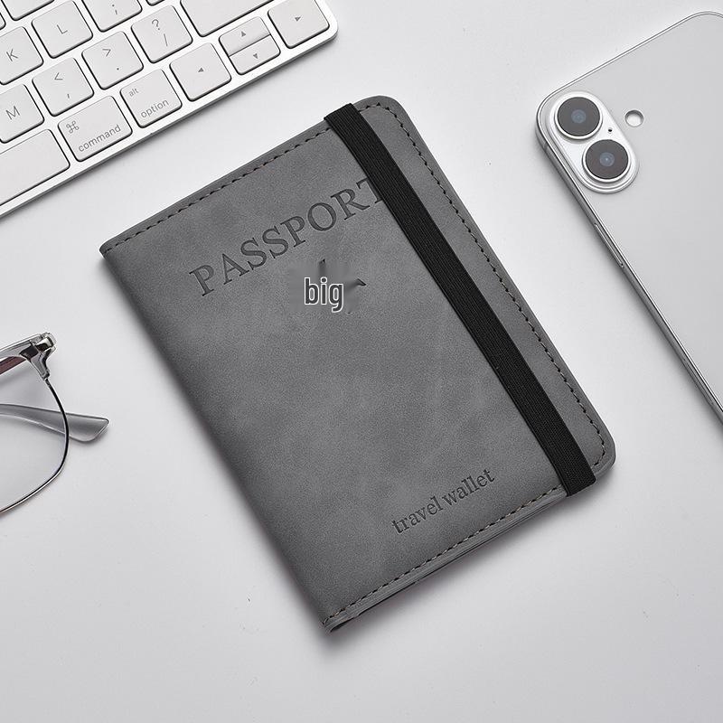 Multi-Functional Travel Wallet: Passport, Ticket, and Document Holder with Anti-Skimming Protection