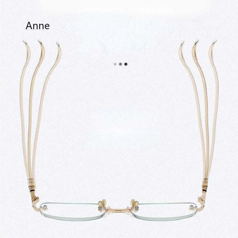 Ultraleichte randlose TR90 Lesebrille für Damen und Herren Randlose Brille +1.0 bis +4.0 Rezept Lesebrille