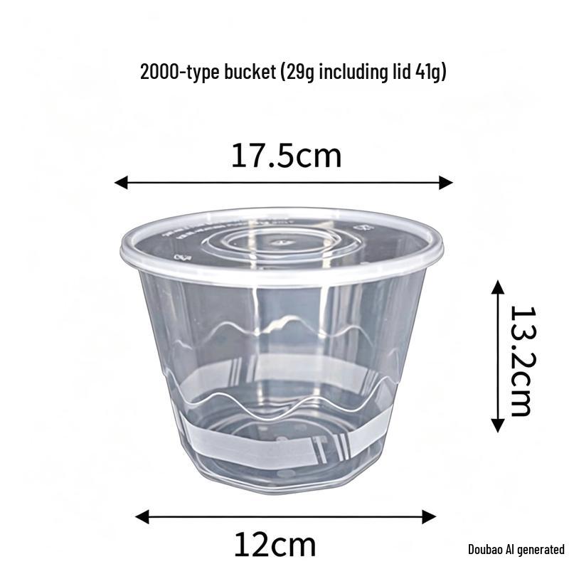 Chuzhou Thickened Rectangular Disposable Food Container with Lid