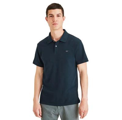 Dockers Polo mit Rippkragen und kurzen Ärmeln