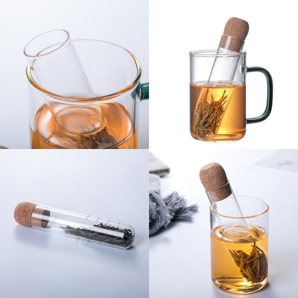 Glass Tube Infuser Glass Material Multi-Functional Tea Infuser Tea Strainer Brewing Tube Strainer for Tea Tumbler Teapot X3UC China Mainland