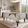 Patriotic Star Pattern Rectangle Tablecloth for Table Decor Holiday Party Waterproof Reusable Table Cloth for Table Dining Room