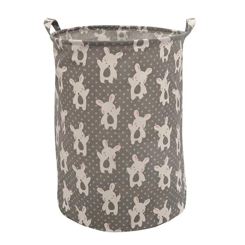 Storage Basket Foldable Fabric Laundry Basket Toy Storage Bucket Clothes Shoes Dirty Clothes Basket Household Storage Container