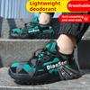 Lightweight Work Safety Shoes Men Breathable Protective Work Sneakers Steel Toe Shoes Anti-smash Indestructible Safety Boots